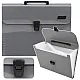 Gray A4 document holder with 13 compartments