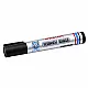 Water-resistant permanent marker with a round tip, black