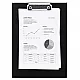 Black A4-size document folder