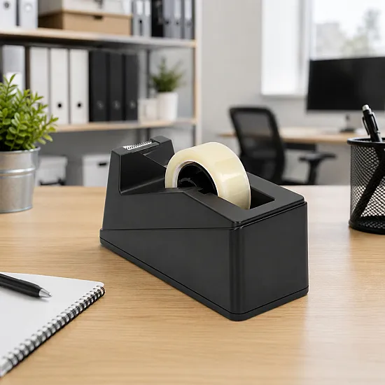 Black Office Adhesive Tape Dispenser