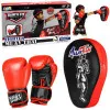Bokso sporto rinkinys: pirštinės ir treniruočių pagalvėlė 2-in-1 MUAY THAI