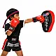 Bokso sporto rinkinys: pirštinės ir treniruočių pagalvėlė 2-in-1 MUAY THAI