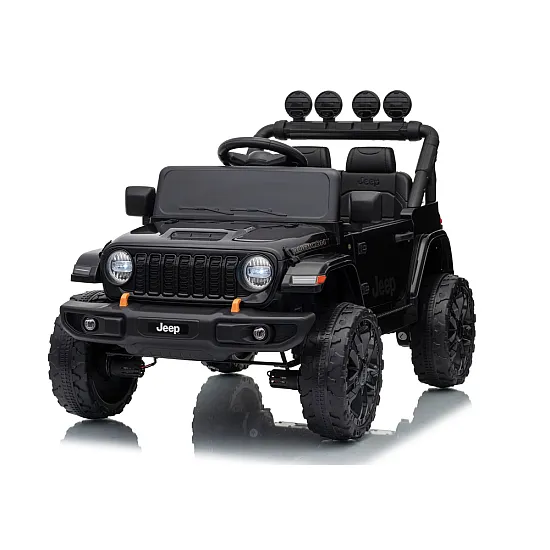 Lasten musta akkukäyttöinen maastoauto Jeep Rubicon DK-JWR558