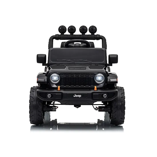 Lasten musta akkukäyttöinen maastoauto Jeep Rubicon DK-JWR558