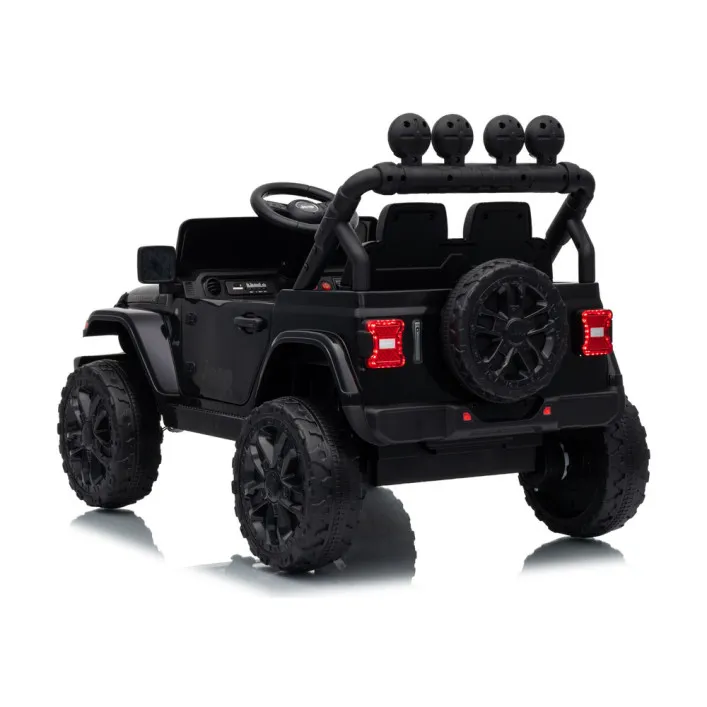 Elektrinė mašinėlė vaikams Jeep Rubicon DK-JWR558, juoda