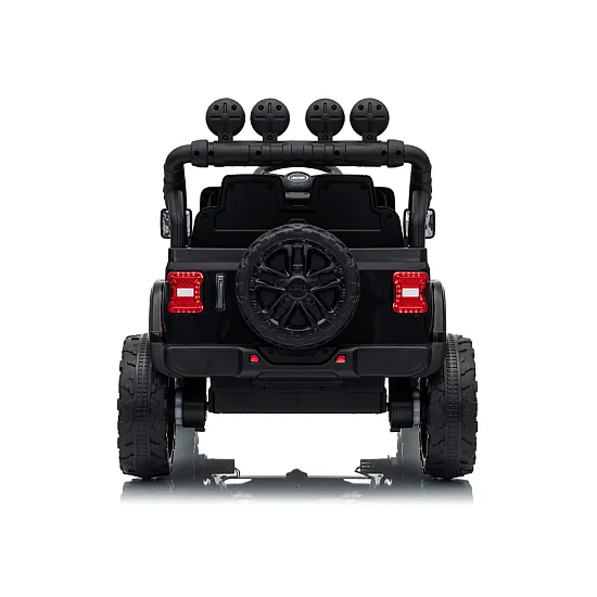 Lasten musta akkukäyttöinen maastoauto Jeep Rubicon DK-JWR558