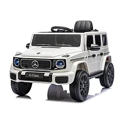 Mercedes G 4x4 24 V 2580 baltas akumuliatorinis automobilis