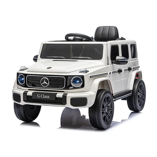 Mercedes G 4x4 24 V 2580 baltas akumuliatorinis automobilis