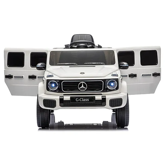 Mercedes G 4x4 24 V 2580 baltas akumuliatorinis automobilis