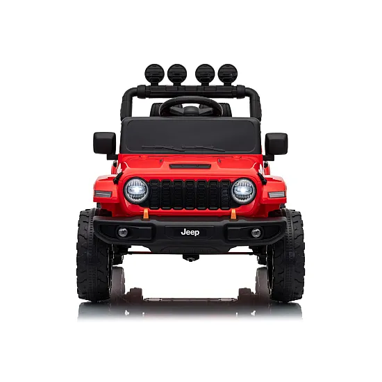 Jeep Rubicon DK-JWR558 raudonas akumuliatorinis automobilis