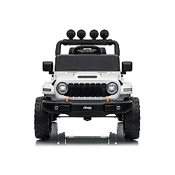 Jeep Rubicon DK-JWR558 baltas akumuliatorinis automobilis