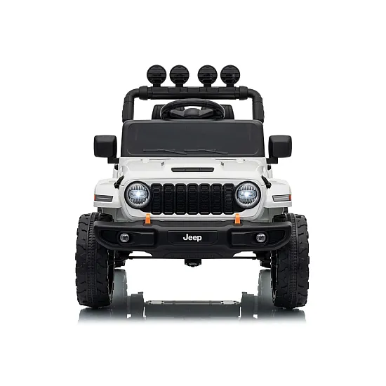 Jeep Rubicon DK-JWR558 baltas akumuliatorinis automobilis