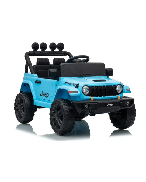 Elektrinė mašinėlė vaikams Jeep Rubicon DK-JWR558, šviesiai mėlyna