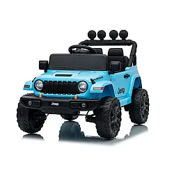 Jeep Rubicon DK-JWR558 šviesiai mėlynas akumuliatorinis automobilis
