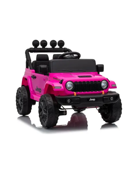 Elektrinė mašinėlė vaikams Jeep Rubicon DK-JWR558, rožinė