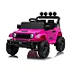 Jeep Rubicon DK-JWR558 rožinis akumuliatorinis automobilis