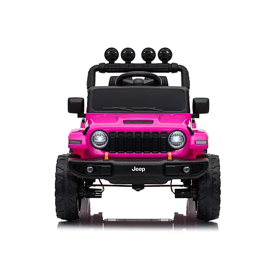 Jeep Rubicon DK-JWR558 rožinis akumuliatorinis automobilis