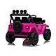 Jeep Rubicon DK-JWR558 rožinis akumuliatorinis automobilis