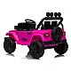 Jeep Rubicon DK-JWR558 rožinis akumuliatorinis automobilis
