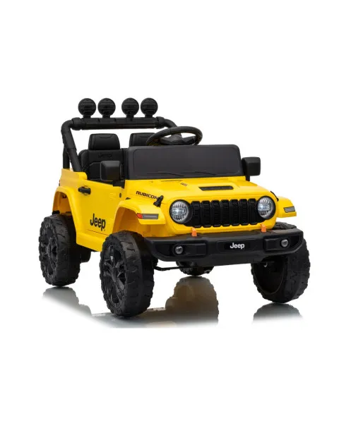 Elektrinė mašinėlė vaikams Jeep Rubicon DK-JWR558, geltona