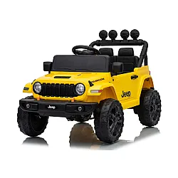 Jeep Rubicon DK-JWR558 geltonas akumuliatorinis automobilis