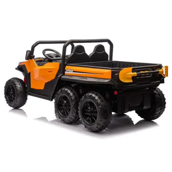 Akumuliatorinis oranžinis elektromobilis vaikams XB-1038A