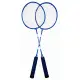 Mėlynos spalvos badmintono rinkinys su raketėmis