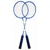 Mėlynos spalvos badmintono rinkinys su raketėmis