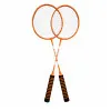Oranžinės spalvos badmintono rinkinys su raketėmis