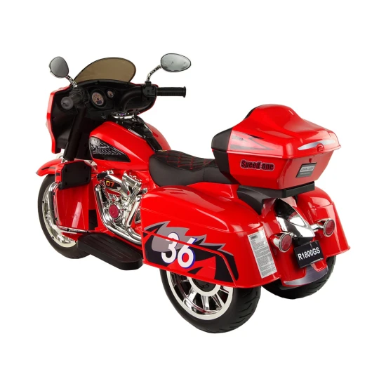 Elektrinis raudonas motociklu Goldwing Elektrinės mašinėlės vaikams