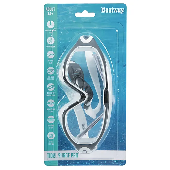 Bestway 21194 reguliuojami juodi ir balti plaukimo akiniai