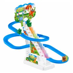 Dinozaurų trasa su šviesos efektais