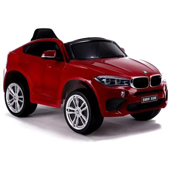 BMW X6 raudonas elektrinis automobilis Elektrinės mašinėlės vaikams