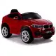 BMW X6 raudonas elektrinis automobilis