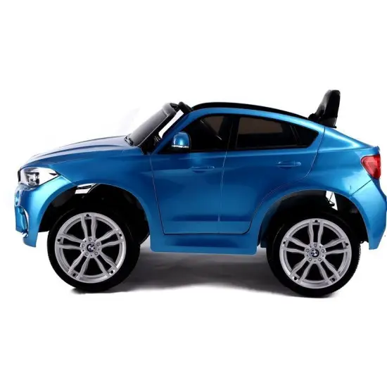 BMW X6 akumuliatorinis mėlynas automobilis Elektrinės mašinėlės vaikams