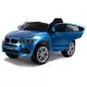BMW X6 akumuliatorinis mėlynas automobilis Elektrinės mašinėlės vaikams