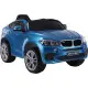 BMW X6 akumuliatorinis mėlynas automobilis Elektrinės mašinėlės vaikams