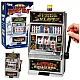 Slot machine with a coin tray and sound effects
