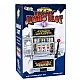 Slot machine with a coin tray and sound effects