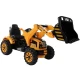 Akumuliatorinis oranžinis traktorius su kaušu