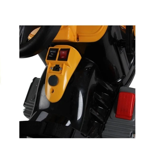 Akumuliatorinis oranžinis traktorius su kaušu Elektrinės mašinėlės vaikams