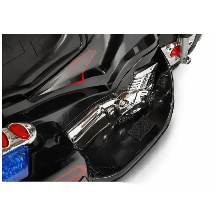 Elektrinis juodas motociklas HC8051 Elektrinės mašinėlės vaikams