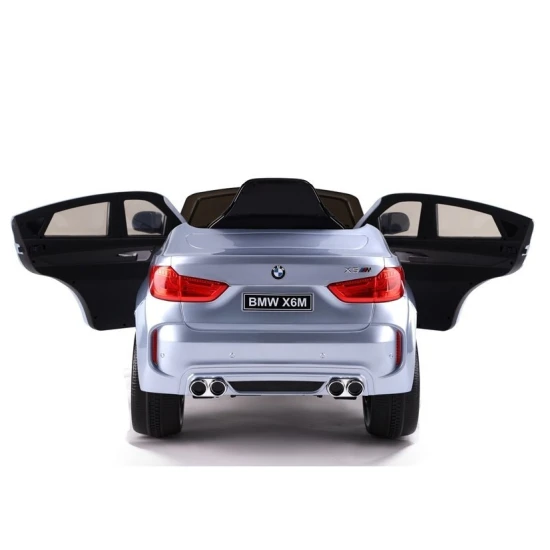 BMW X6 akumuliatorinis pilkas automobilis Elektrinės mašinėlės vaikams