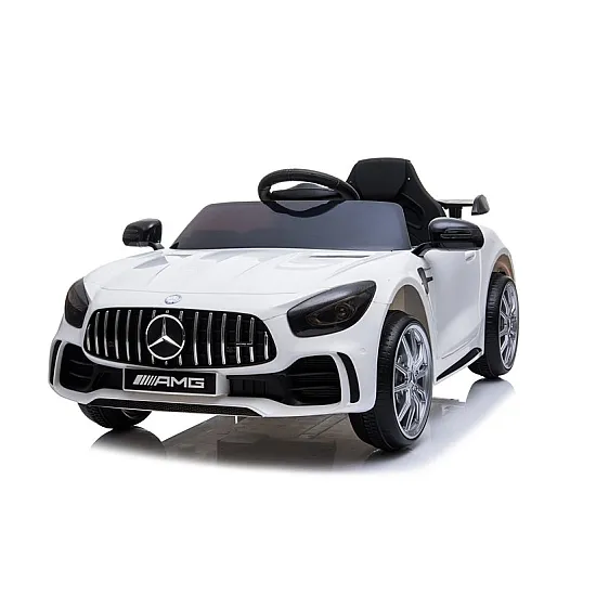 Mercedes GTR elektrinis baltas automobilis Elektrinės mašinėlės vaikams