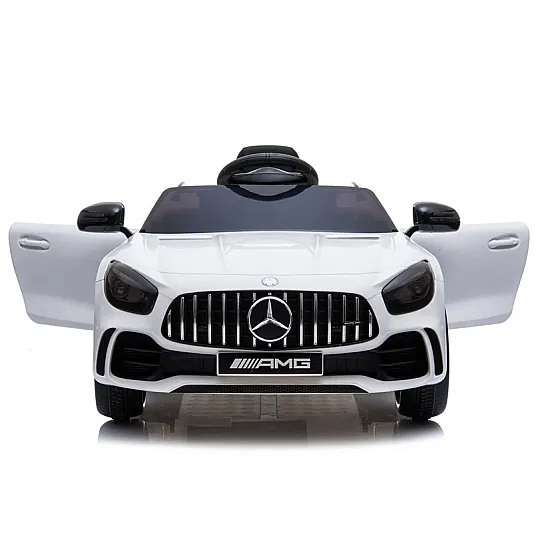 Mercedes GTR elektrinis baltas automobilis Elektrinės mašinėlės vaikams