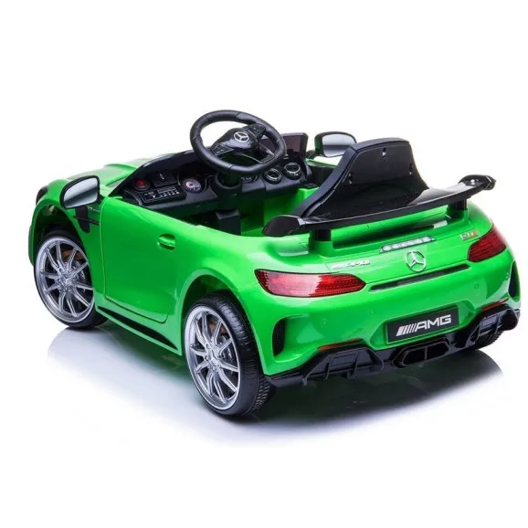 Mercedes GTR elektrinis žalias automobilis Elektrinės mašinėlės vaikams