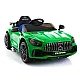 Mercedes GTR elektrinis žalias automobilis