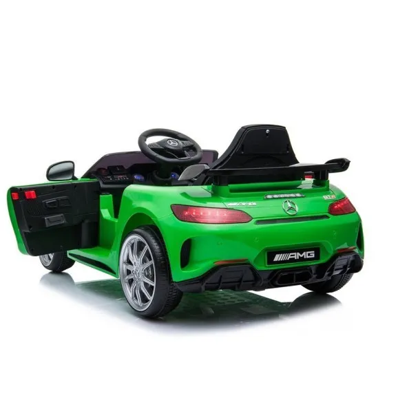 Mercedes GTR elektrinis žalias automobilis Elektrinės mašinėlės vaikams