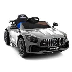 Mercedes GTR elektrinis sidabrinis automobilis