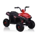 Raudonas baterijomis maitinamas keturratis Automobiliai
